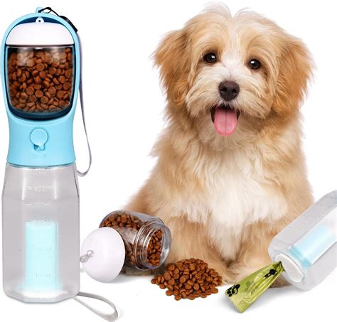Pet Supplies : iWanGa 3 in1 Dog Outdoor Water Bottle with Food ...
