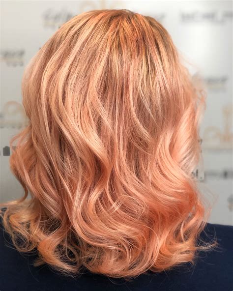 Peaches & Cream Hair | Peach hair, Peach hair colors, Hair inspo color