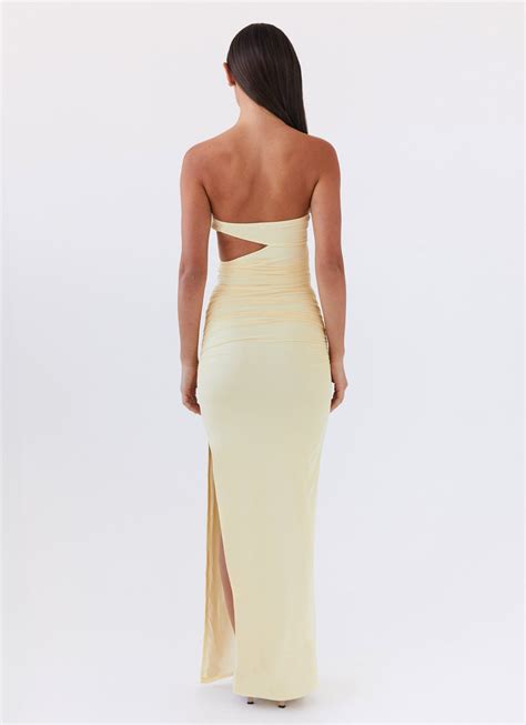Into Pieces Mesh Maxi Dress - Lemon | Mesh maxi dress, Maxi dress ...