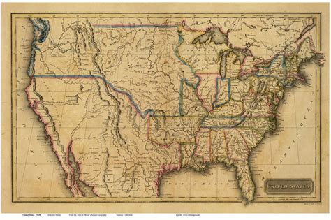 Old Us Map 1901 United States Antique Map — MUSEUM OUTLETS