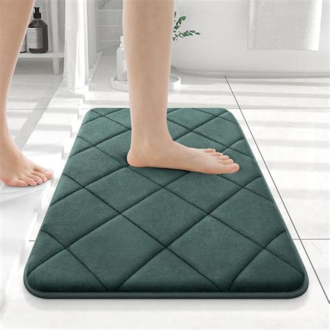 Amazon.com: OLANLY Memory Foam Bath Mat 24x16, Ultra Soft and Absorbent ...