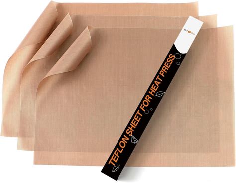 Teflon Sheets for Heat Press - 3 Pack Non Stick PTFE Teflon Sheet ...