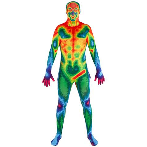 Mens Infrared Naked Man Morphsuit Costume Festival Party Halloween X ...