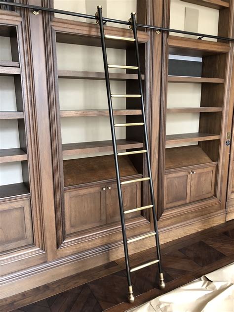 Custom Designed & Made Rolling Library Ladders | Andrew Nebbett Designs ...