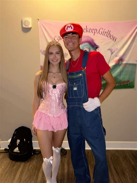 princess peach and mario halloween costume | Halloween costumes for ...