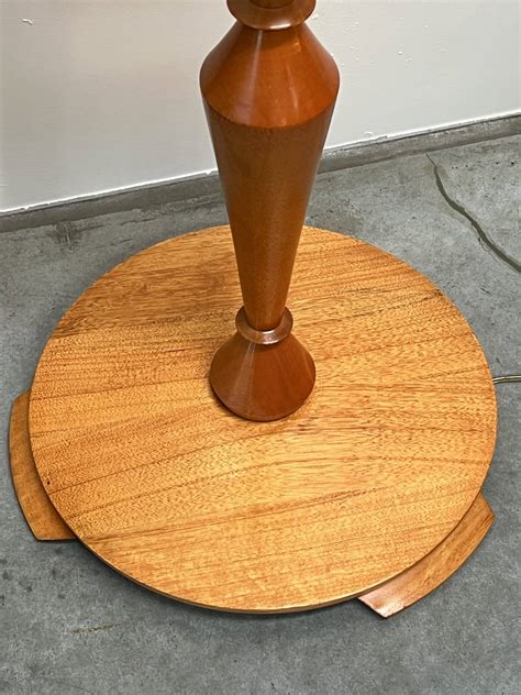 Art Deco Timber Floor Lamp - 20th Century Vintage