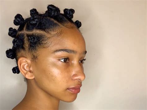 HOW TO DO BANTU KNOTS ON SHORT HAIR - Step by Step Guide - Little ...