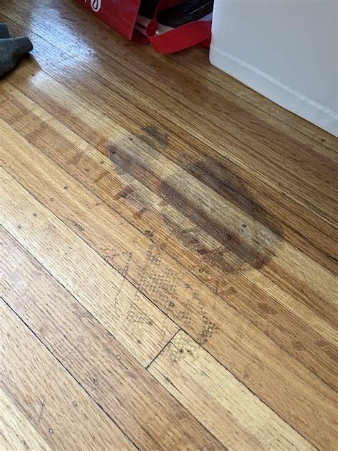 Hardwood floor stripped by bug spray : r/fixit