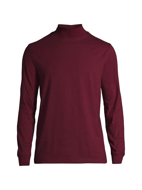 Lands' End Men's Super-T Mock Turtleneck - Walmart.com