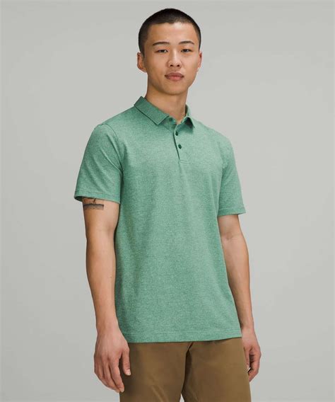 Lululemon Evolution Short Sleeve Polo Shirt *Pique Fabric - Heathered ...