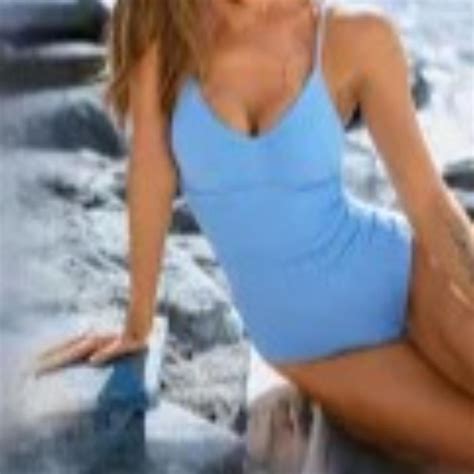 The Blooming Jelly One-Piece Light Blue Bathing Suit... | Depop