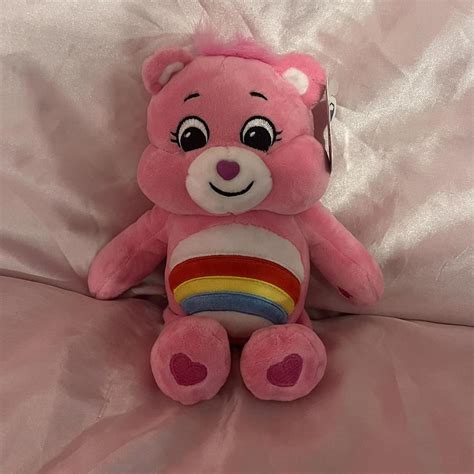 brand new pink cheer bear care bear #carebear... - Depop