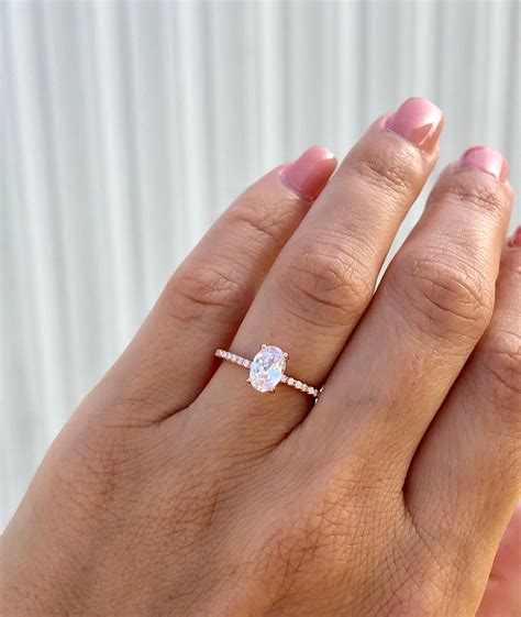 Oval Engagement Rings Rose Gold