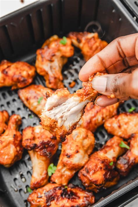 Air Fryer Frozen Chicken Wings - cheapchickenrecipes.com