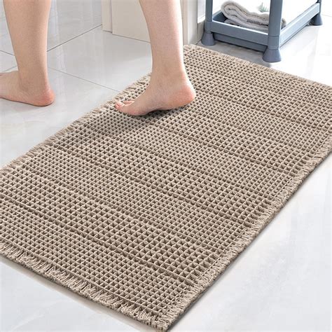 H.VERSAILTEX Upgraded Waffle Bath Mat Super Absorbent Bathroom Mats Non ...