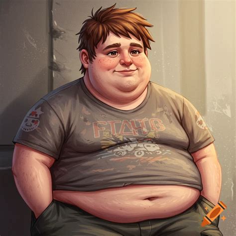 A smiling man with brown hair and freckles wearing a t-shirt with ...