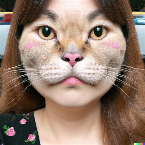 Human Cat Face