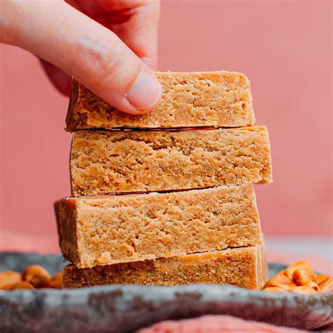 Peanut Butter Candy Bars - Full of Plants