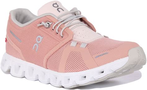 On-Running Women's Cloud 5 Running Sneakers, Rose/Shell, Lightweight ...