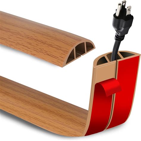 Amazon.com: 6FT Cord Cover Self Adhesive Floor Cable Management, Soft ...