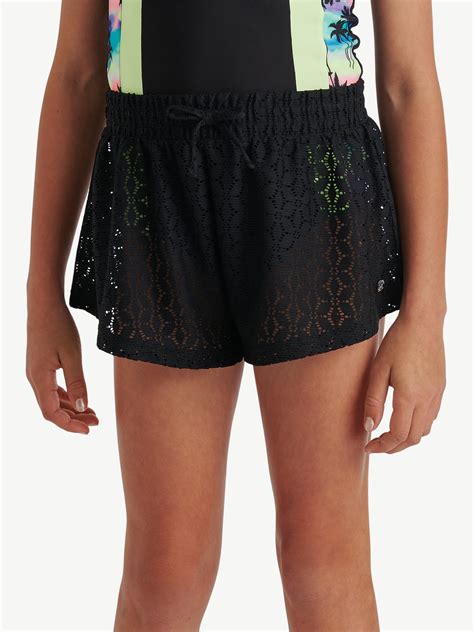 Justice Girls Swimsuit Cover-Up Shorts - Recycled Poly, Spandex ...