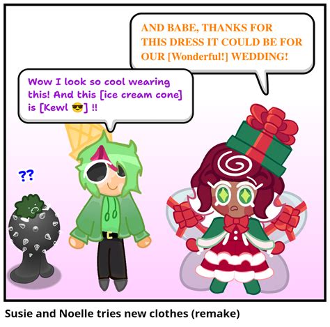 Susie and Noelle tries new clothes (remake) - Comic Studio