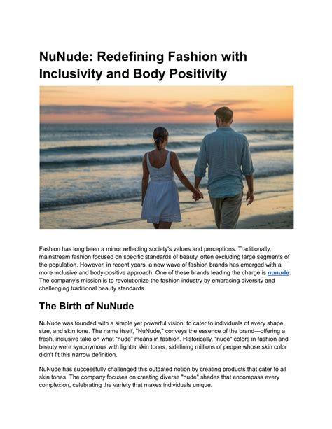 PPT - NuNude_ Redefining Fashion with Inclusivity and Body Positivity ...