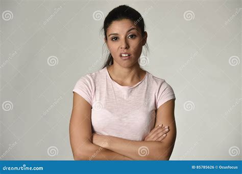 Arrogant Facial Expression, Pre-teen Caucasian Girl Rolled Her Eyes ...