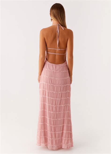 Aullie Maxi Dress - Pink - Peppermayo US