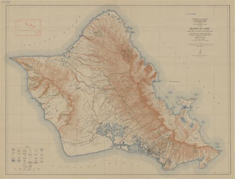 Big Island Elevation Map
