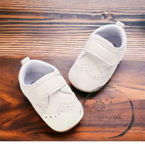 Baby Boy Shoe White Baby Shoe Christening Shoes Baptism Shoes - Etsy
