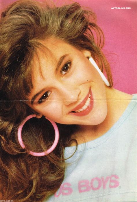 Alyssa Milano 80s Poster