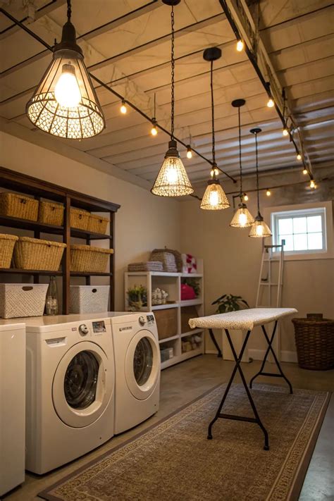 16+ Stunning Laundry Room Light Fixture Ideas