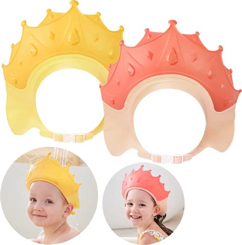 Amazon.com: 3Pack Baby Shower Cap Bath Visor for Toddlers Shampoo Cap ...