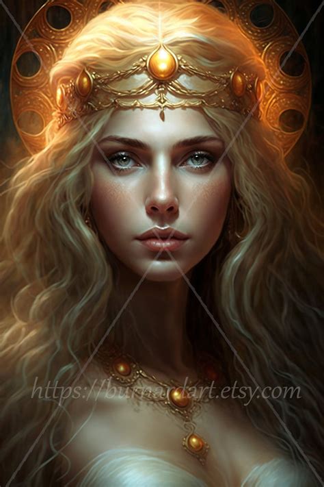 Aphrodite Digital Download - Goddess of Love and Beauty - Greek Mythology - AI Art Print ...