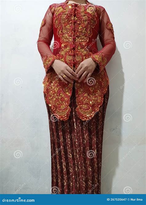 Kebaya. this Shirt is a Traditional Indonesian Dress Stock Image ...