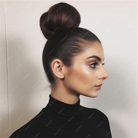 Photo of slicked back bun | Premium AI-generated image