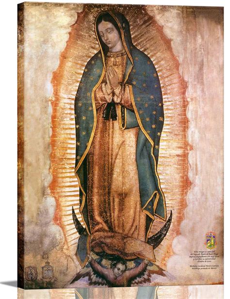 Our Lady of Guadalupe Portrait Canvas Wall Art Decor Virgin Mary ...