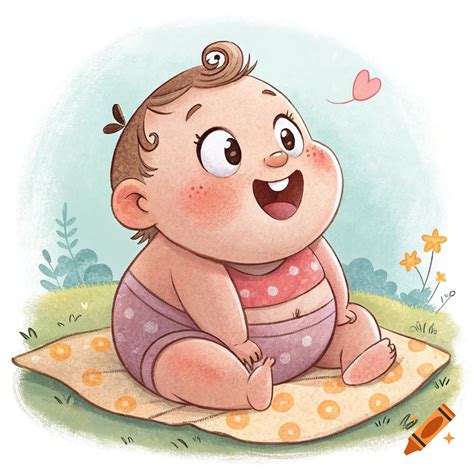 A tall man making a baby girl laugh on Craiyon