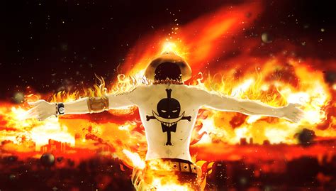 Portgas D. Ace Flames – HD One Piece Anime Wallpaper Blaze