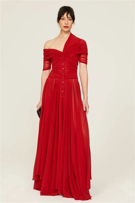Rent Red Tulle Gown by Philosophy di Lorenzo Serafini for $180 only at ...