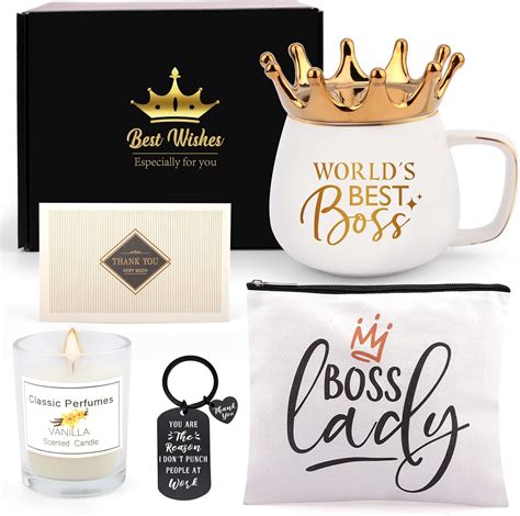 Amazon.com: Thank You Boss Gifts for Her, Boss Lady Gifts for Women, Birthday Gift for Female ...