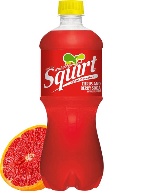 Squirt Ruby Red Citrus and Berry Soda 24 Pack 20 oz Bundled by ...