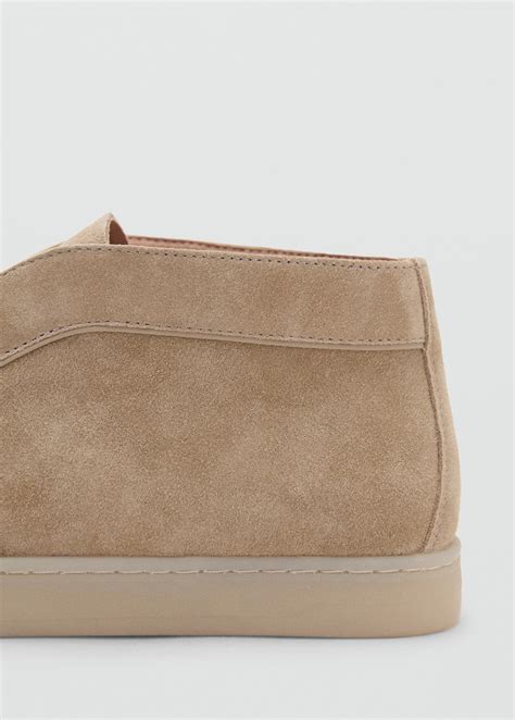 Suede leather ankle boots - Men | MANGO Vietnam