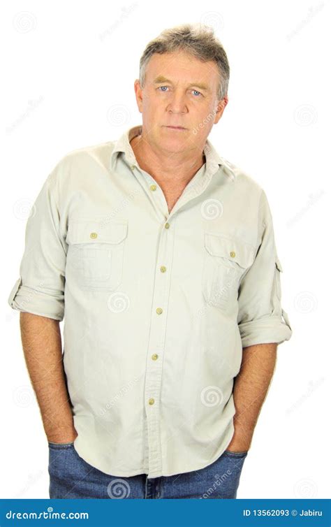 Serious Middle Aged Man stock image. Image of male, brooding - 13562093