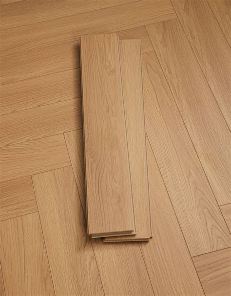 Luxe Herringbone - Golden Oak Laminate Flooring | Flooring Superstore