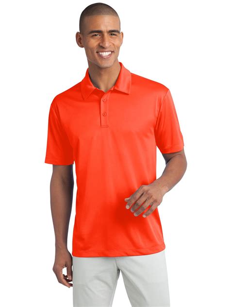 Port Authority Adult Male Men Tall Silk Touch Performance Polo Shirt ...