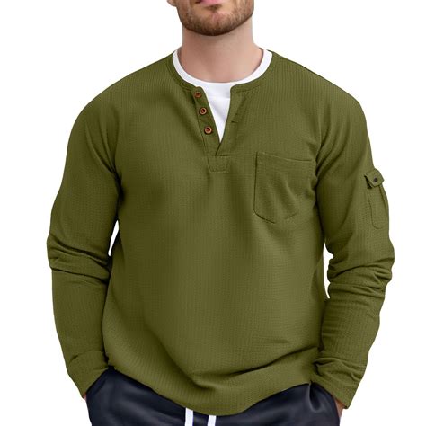 Big and Tall Shirts for Men Fashion Solid Color Two Double Layer V Neck ...