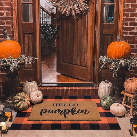 Amazon.com: Fall Decor Door Mat Combo Set, 100% Coco Coir Welcome Mat ...