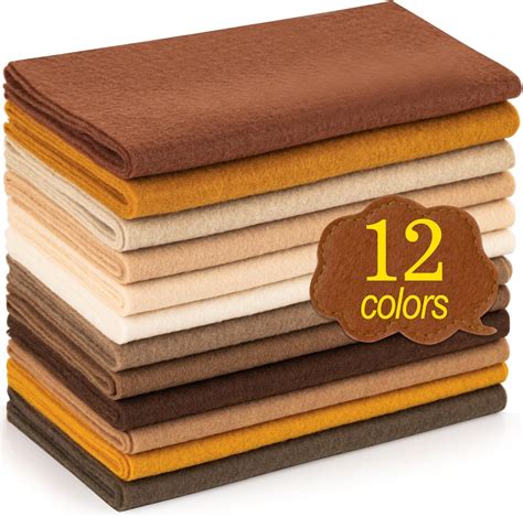 Amazon.com: XSEINO 12 Rolls 8"x35"(20.5x90cm) 1.4mm Thick Soft Felt ...